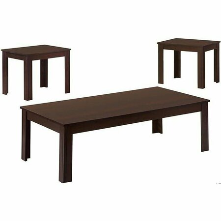 HOMEROOTS Cappuccino Table Set - 3 Piece 366075